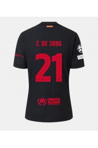 Barcelona Frenkie de Jong #21 Voetbaltruitje Uit tenue 2024-25 Korte Mouw